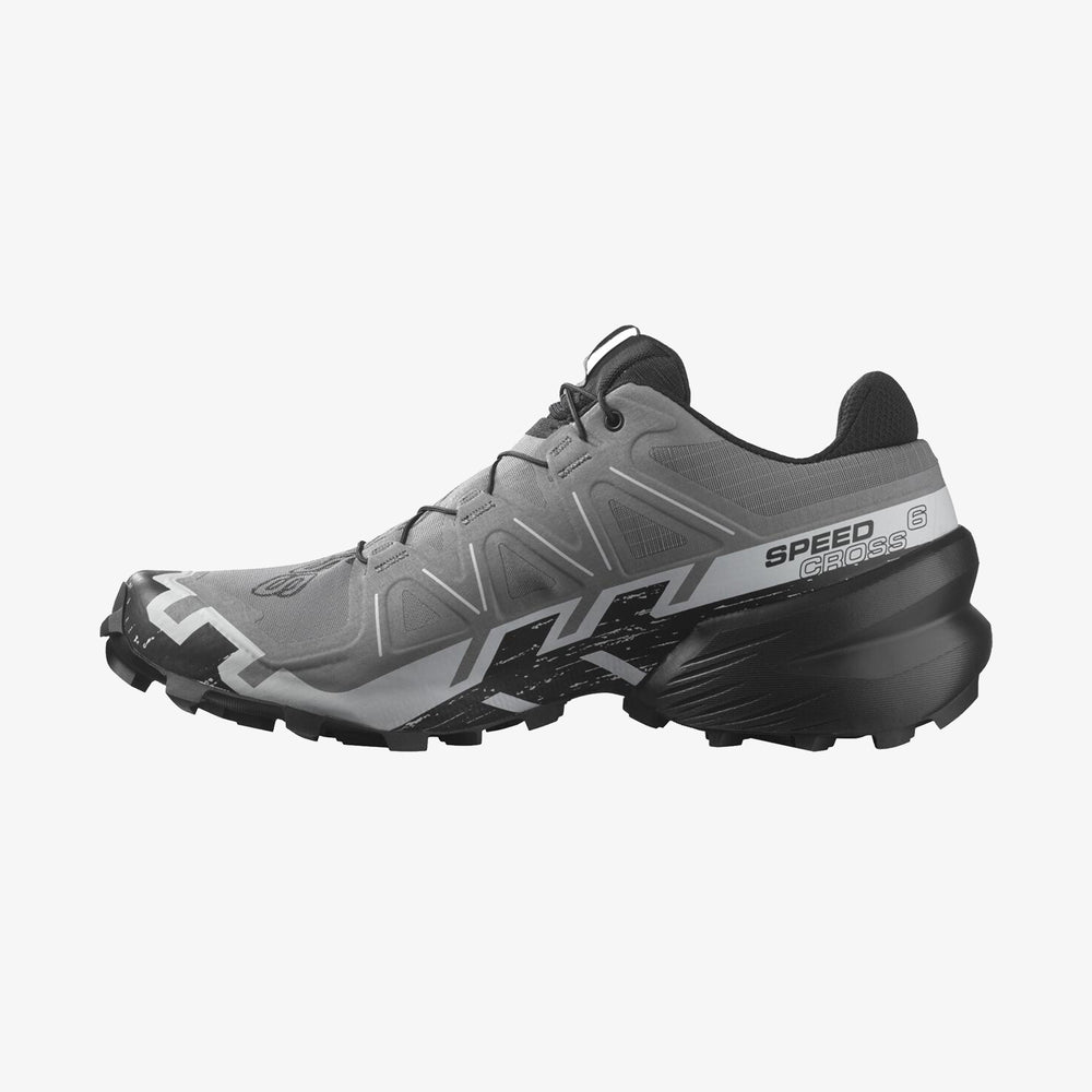 Black / Blue Salomon Speedcross 6 Men's Trail Running Shoes | TDSY84103