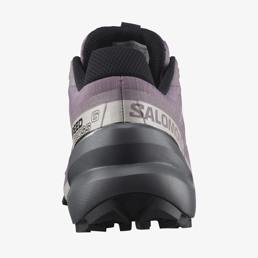 Black Grey / Rose Salomon Speedcross 6 Women's Trail Running Shoes | NOEJ78419