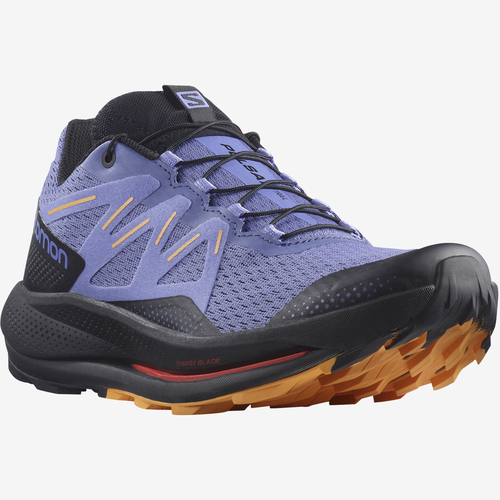 Black / Orange Salomon Pulsar Trail Women's Trail Running Shoes | DNRC79501