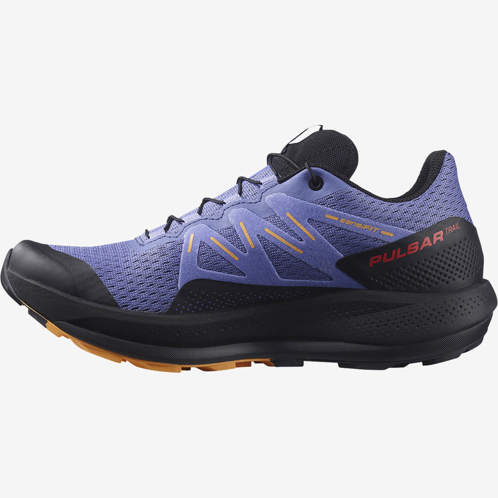 Black / Orange Salomon Pulsar Trail Women's Trail Running Shoes | DNRC79501