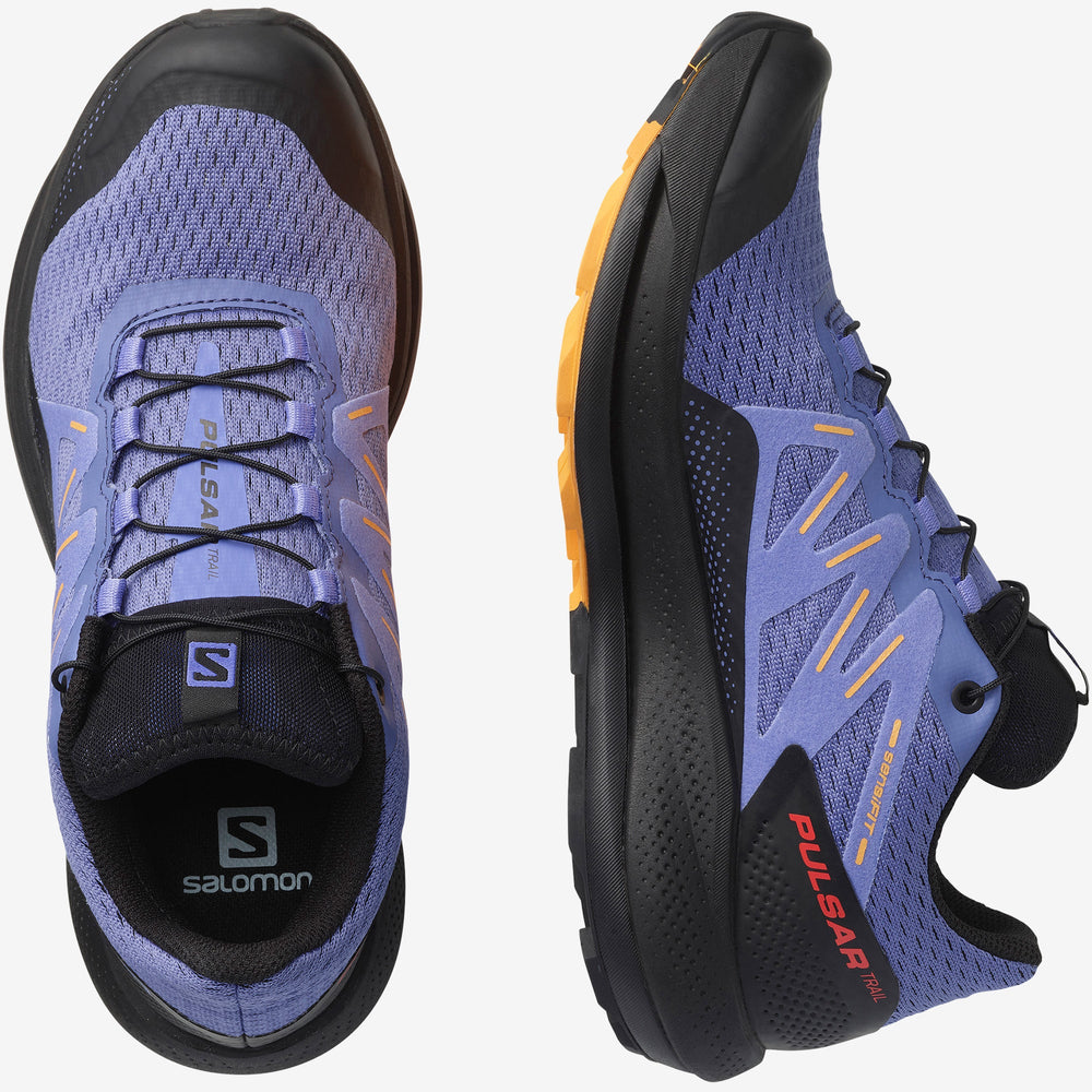 Black / Orange Salomon Pulsar Trail Women's Trail Running Shoes | DNRC79501