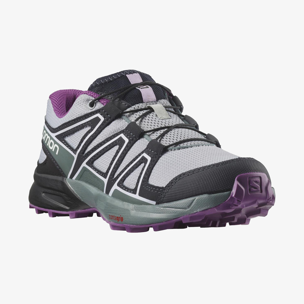 Black / Purple Salomon Speedcross Kids' Sneakers | AQNG64032