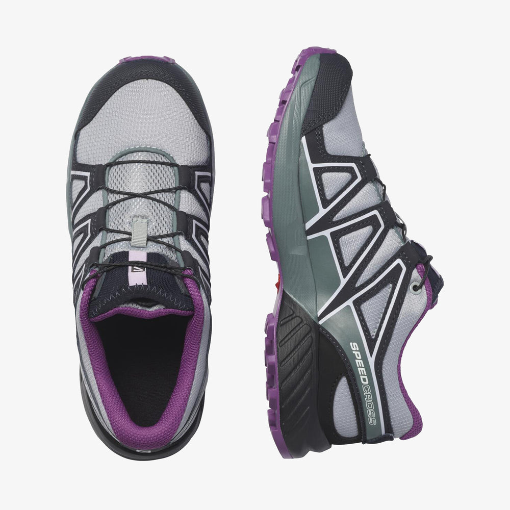 Black / Purple Salomon Speedcross Kids' Sneakers | AQNG64032