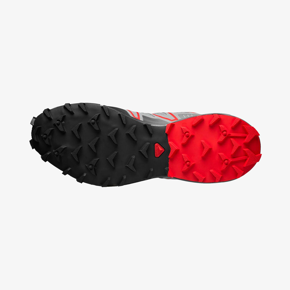 Black Red Salomon Speedcross 3 Men's Sneakers | DTPN32516