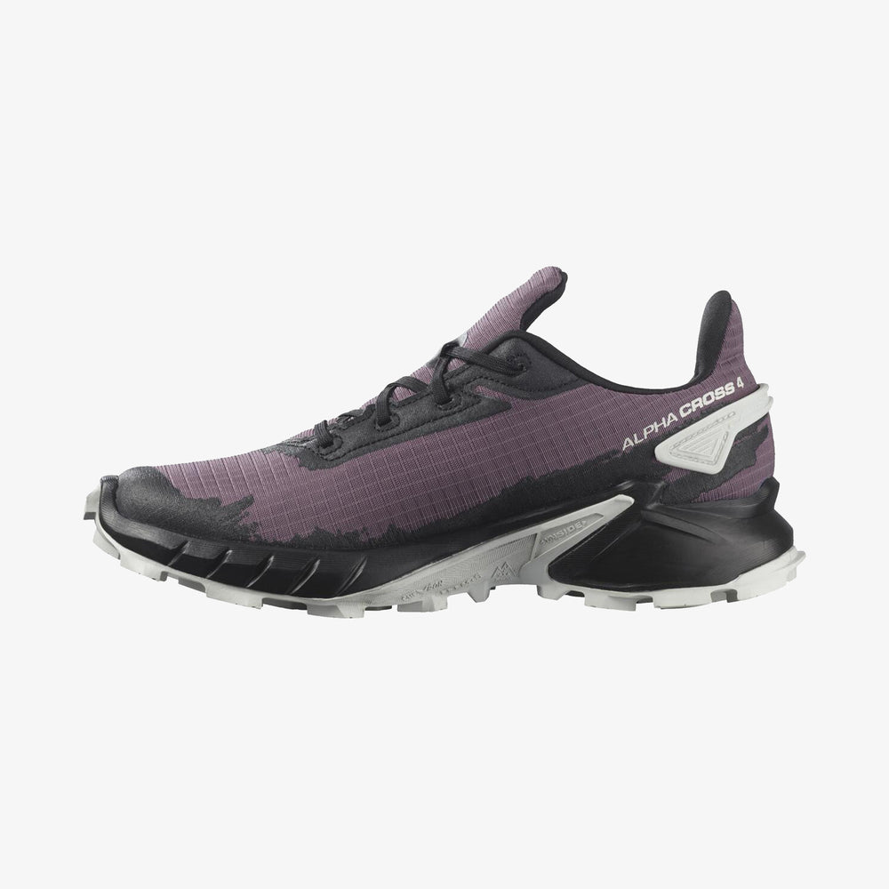 Black Salomon Alphacross Women's Trail Running Shoes | FJYC61350