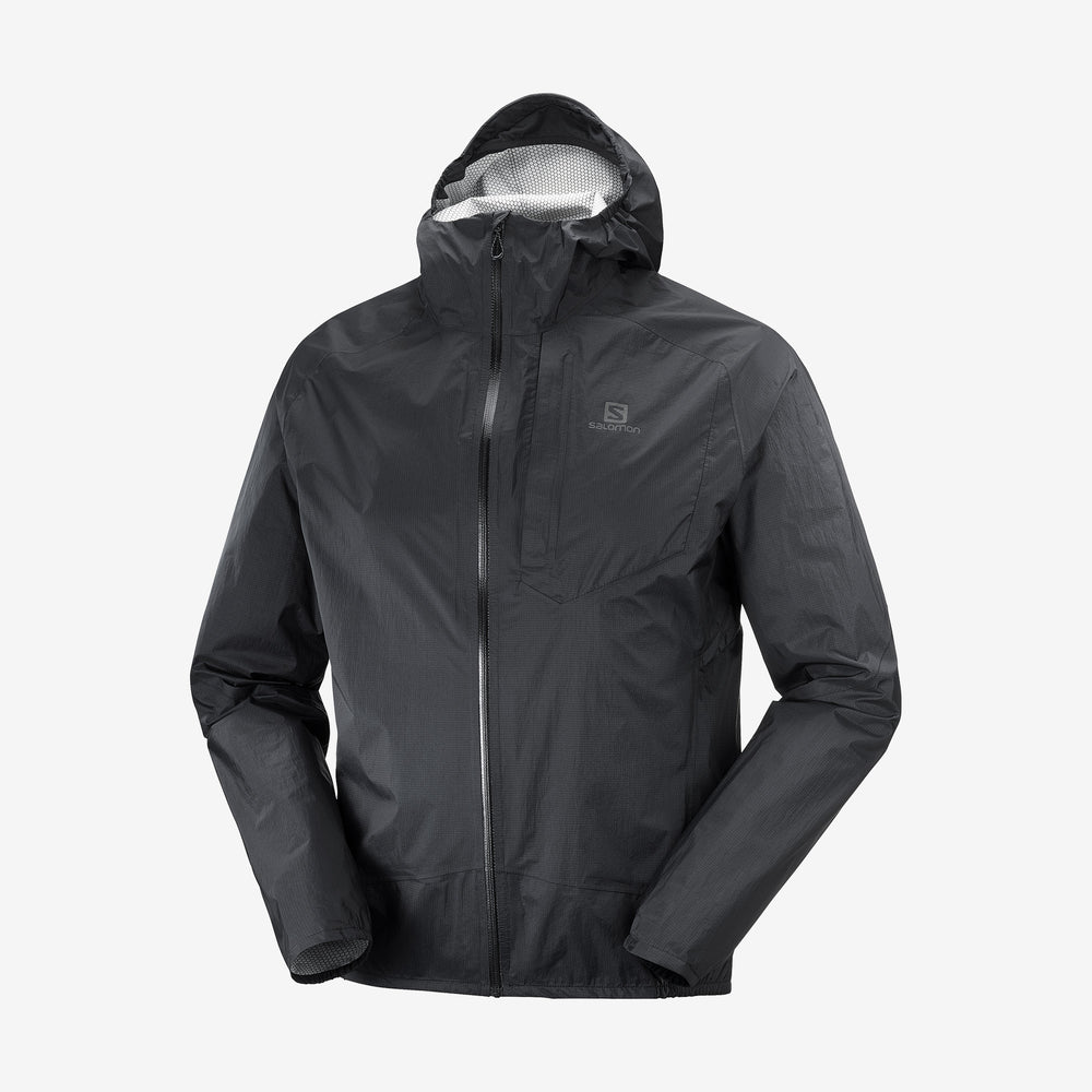 Black Salomon Bonatti Men's Jackets | VMYW71264