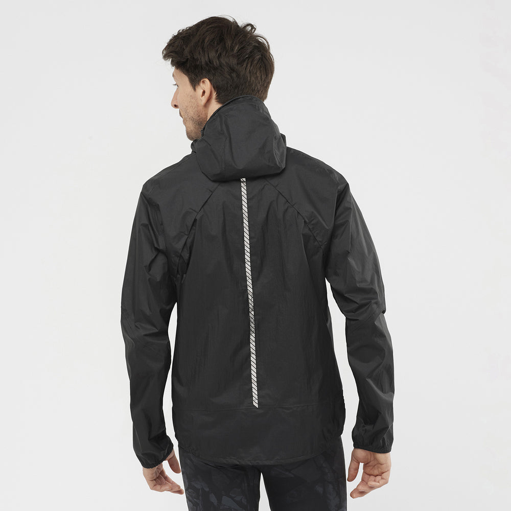 Black Salomon Bonatti Men's Jackets | VMYW71264