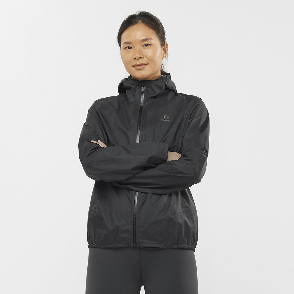 Black Salomon Bonatti Women's Jackets | TVZC26148