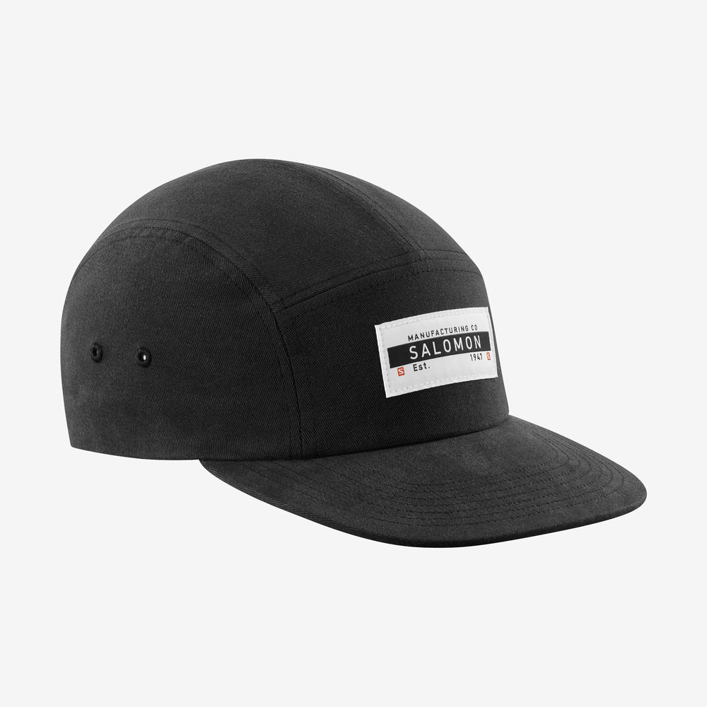 Black Salomon Five Panel Unisex HATS & CAPS | TYAE40521