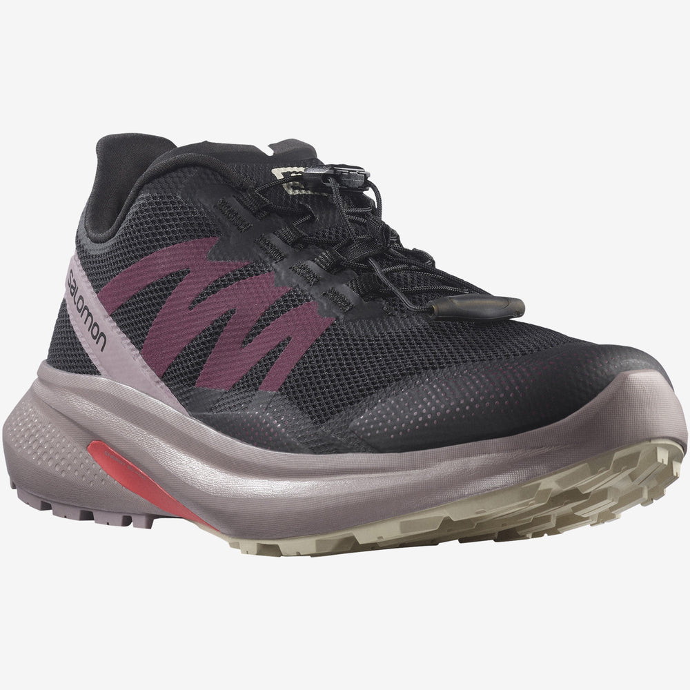 Black Salomon Hypulse Women's Trail Running Shoes | BPSR59048