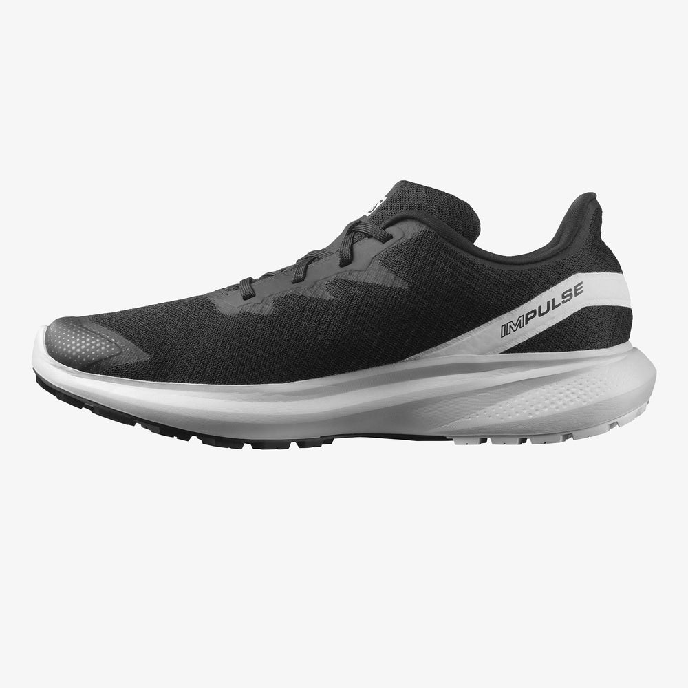 Black Salomon Impulse Men's Trail Running Shoes | FSAY65081