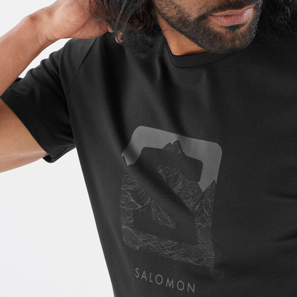 Black Salomon Outlife Men's Tops | MLFH52674