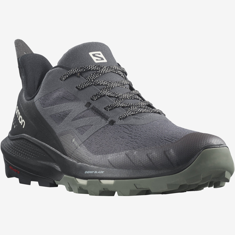 Black Salomon Outpulse Gtx Men's Hiking Shoes | KLSD90472