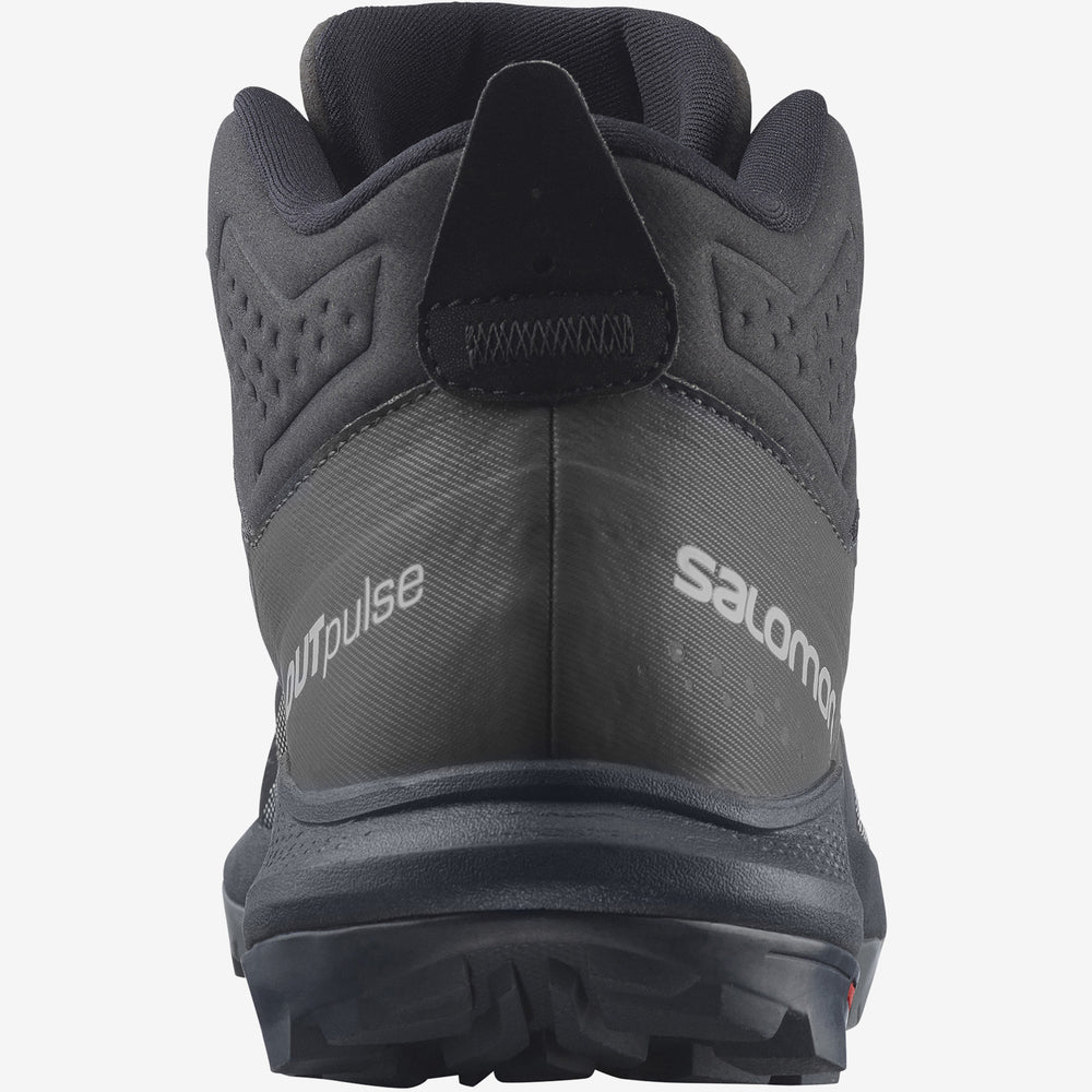 Black Salomon Outpulse Mid Gtx Men's Hiking Shoes | IESR15463