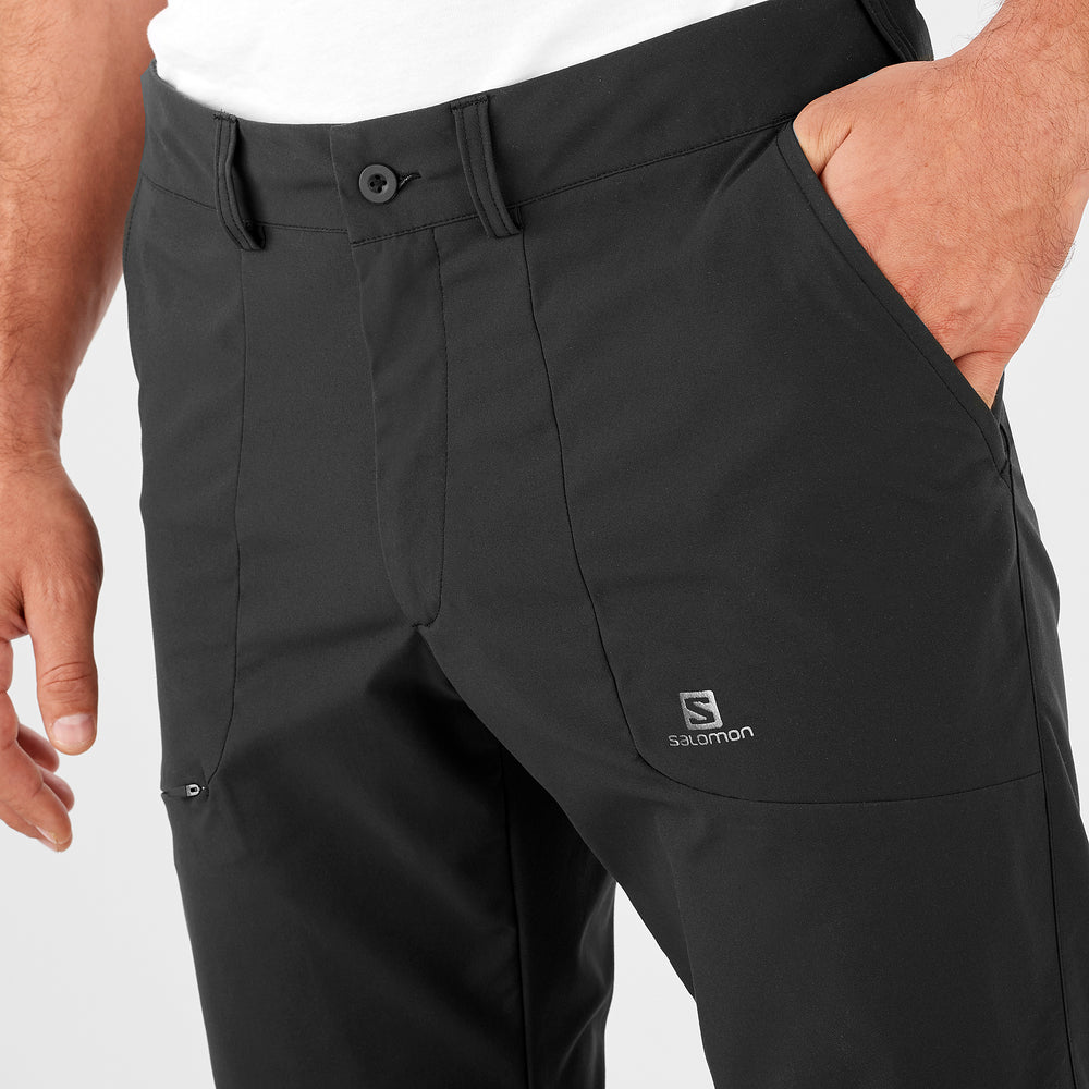 Black Salomon Outrack Men's Pants | RXFO51706