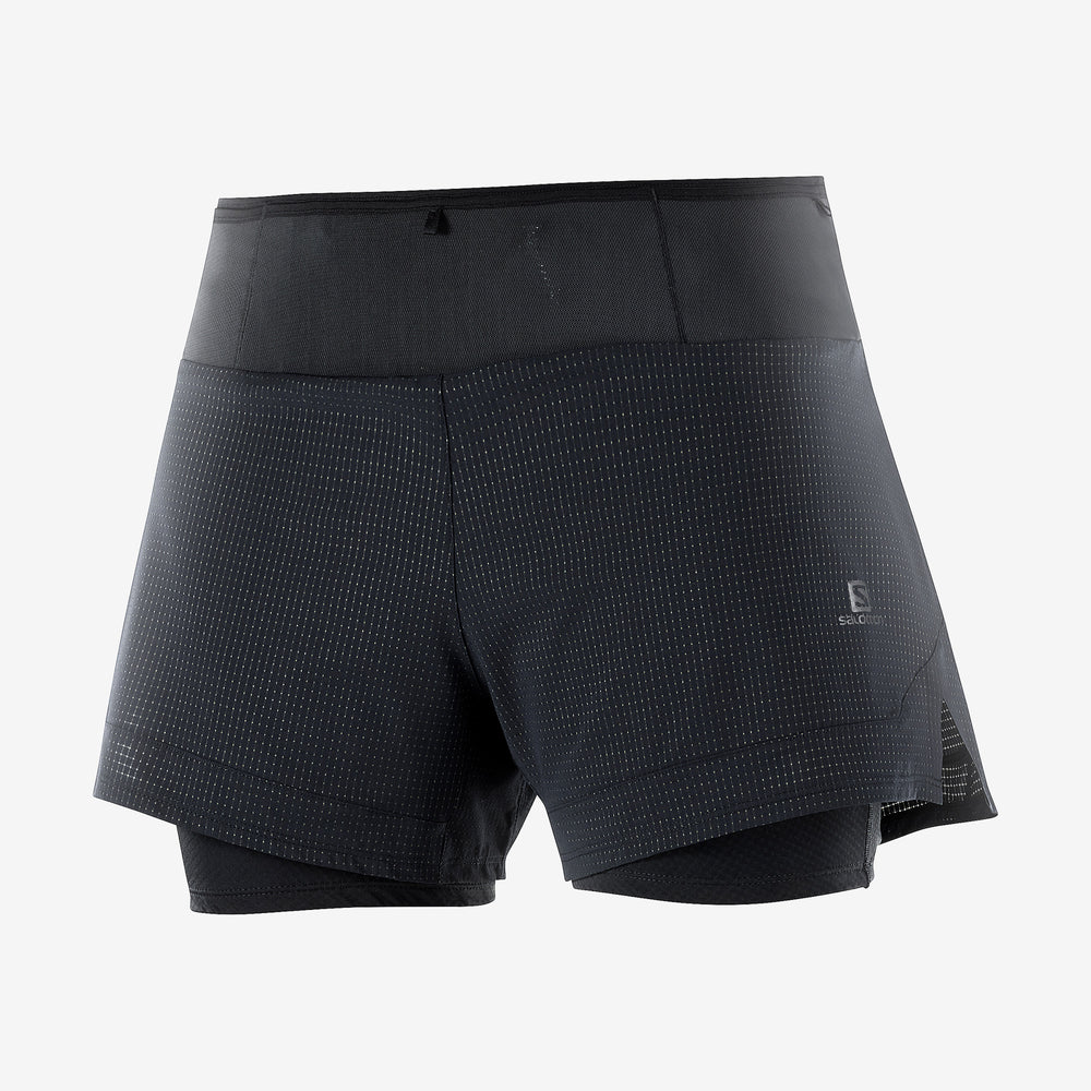 Black Salomon Sense Aero 2in1 Women's Shorts | YXRO37892