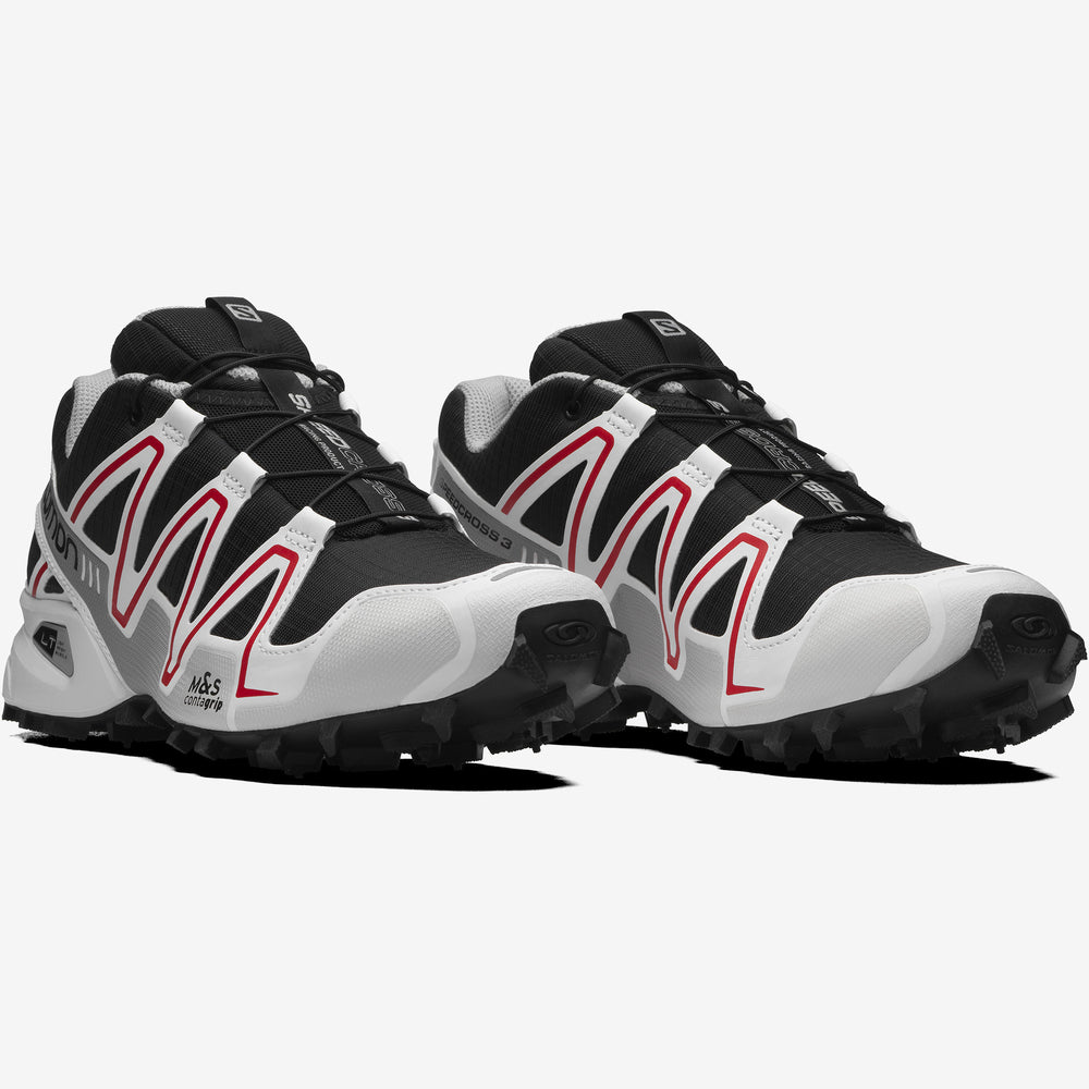 Black Salomon Speedcross 3 Men's Sneakers | KLAO30129