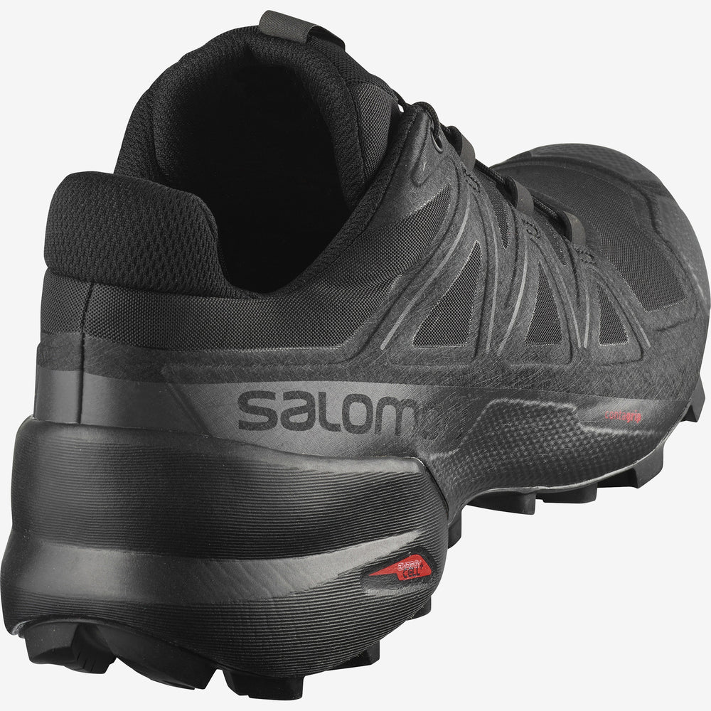 Black Salomon Speedcross 5 Men's Trail Running Shoes | ESHQ85631