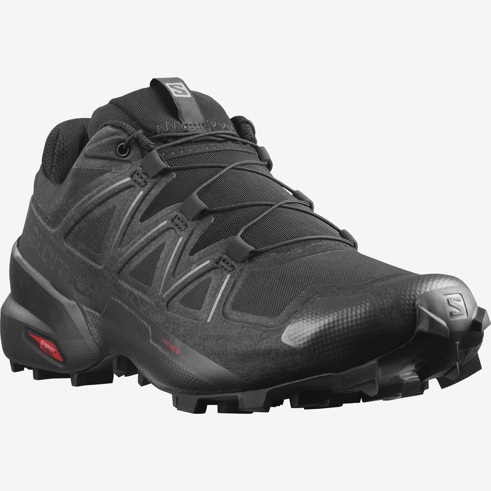 Black Salomon Speedcross 5 Men's Trail Running Shoes | ESHQ85631