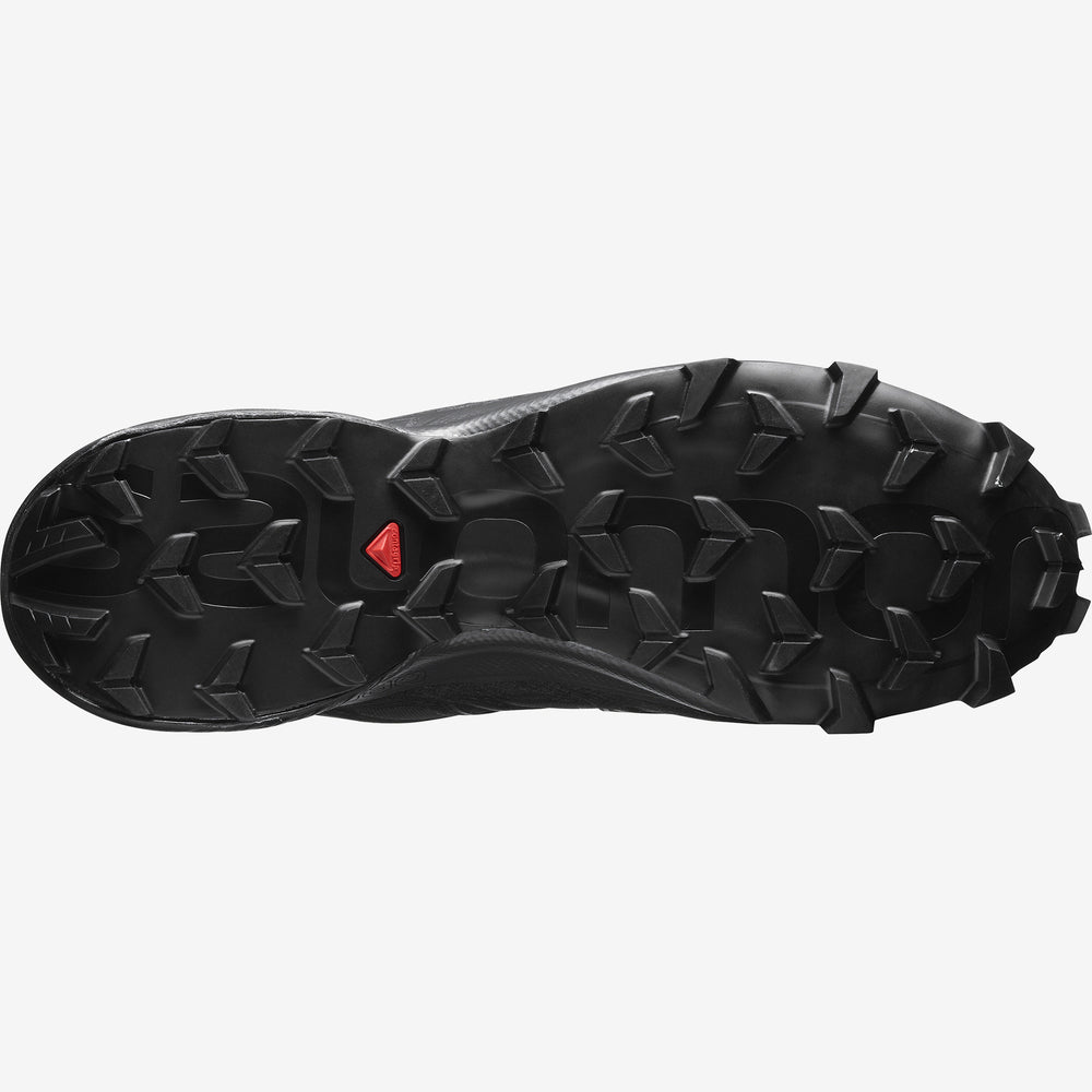 Black Salomon Speedcross 5 Men's Trail Running Shoes | KJTU52139