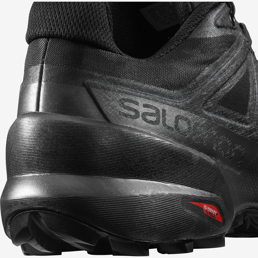 Black Salomon Speedcross 5 Men's Trail Running Shoes | KJTU52139