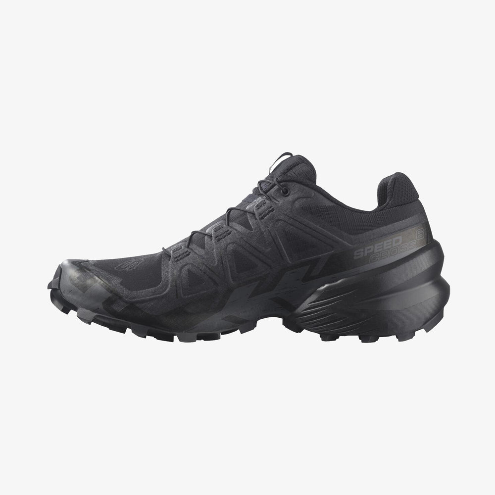 Black Salomon Speedcross 6 Men's Trail Running Shoes | SHYB93210