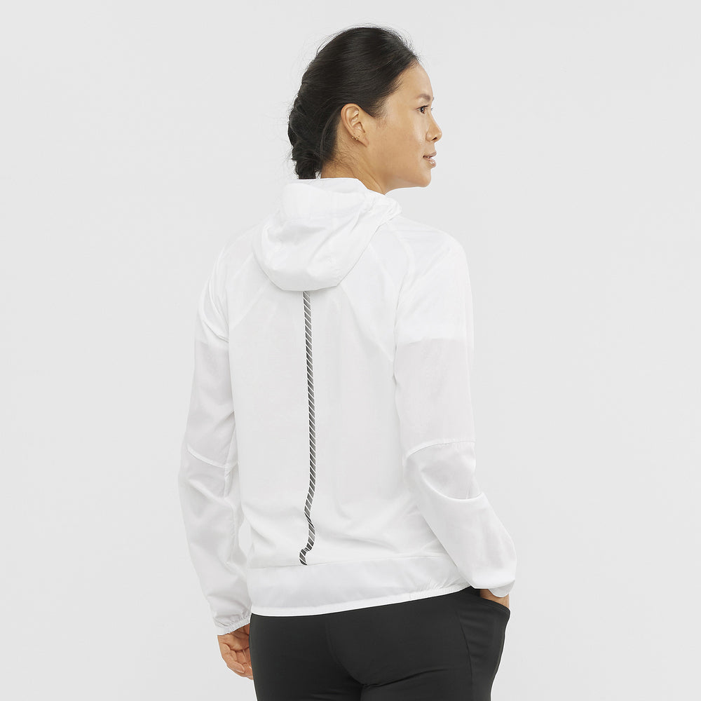 Black White Salomon Bonatti Women's Jackets | UEOX63520