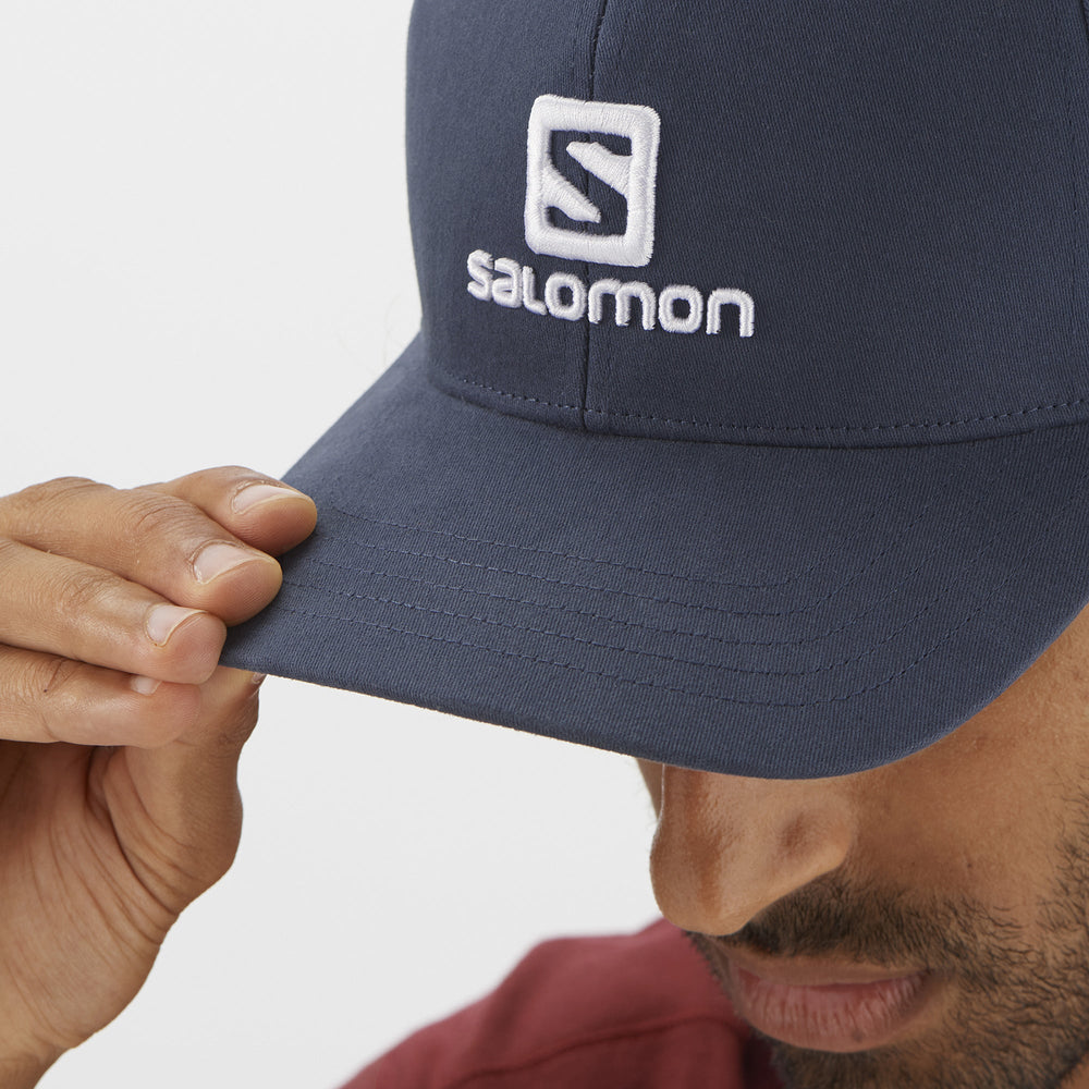 Blue / Indigo Salomon Logo Unisex HATS & CAPS | YFRX63892