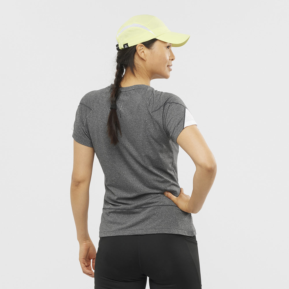 Grey Salomon Cross Run Women's Tops | EJGO19038