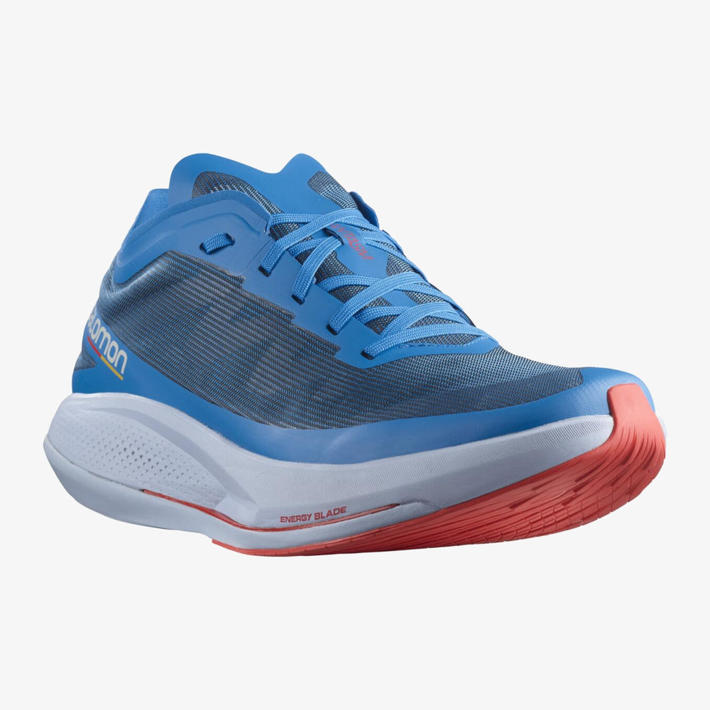 Indigo / Blue / Red Salomon Phantasm Men's Road Running Shoes | DNRA91483