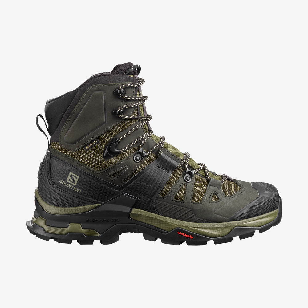 Olive Salomon Quest 4 Gtx Men\'s Hiking Shoes | AQEX54319