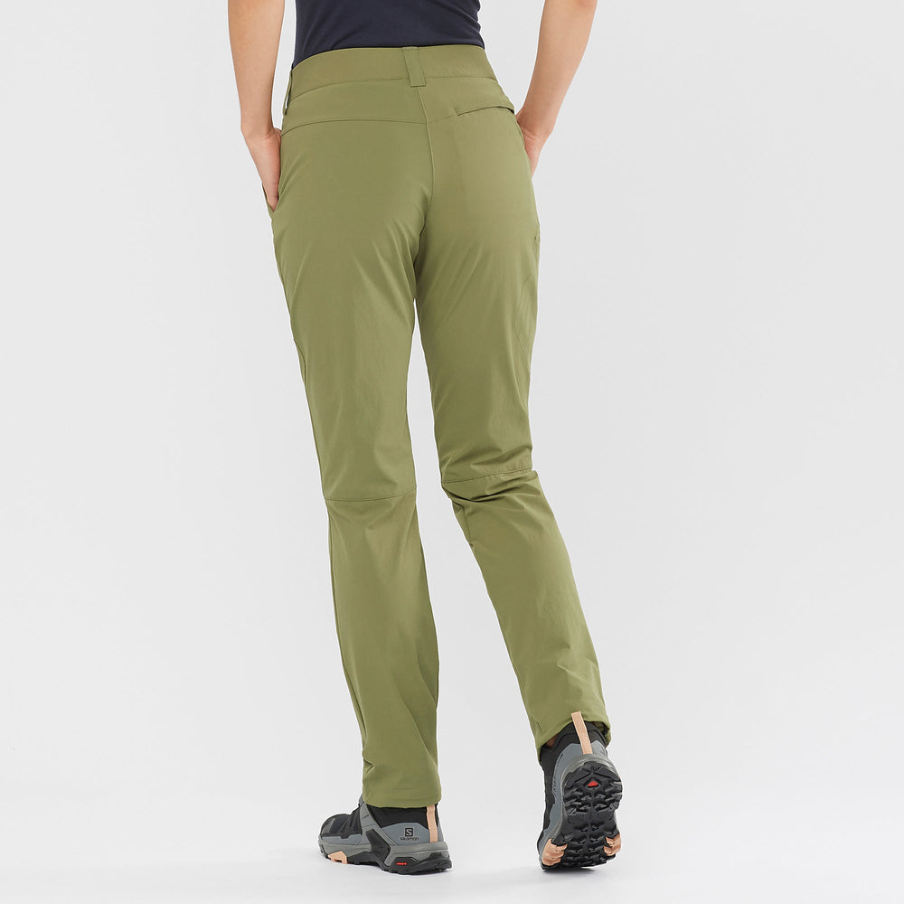 Olive Salomon Wayfarer Women's Pants | PRVL46390