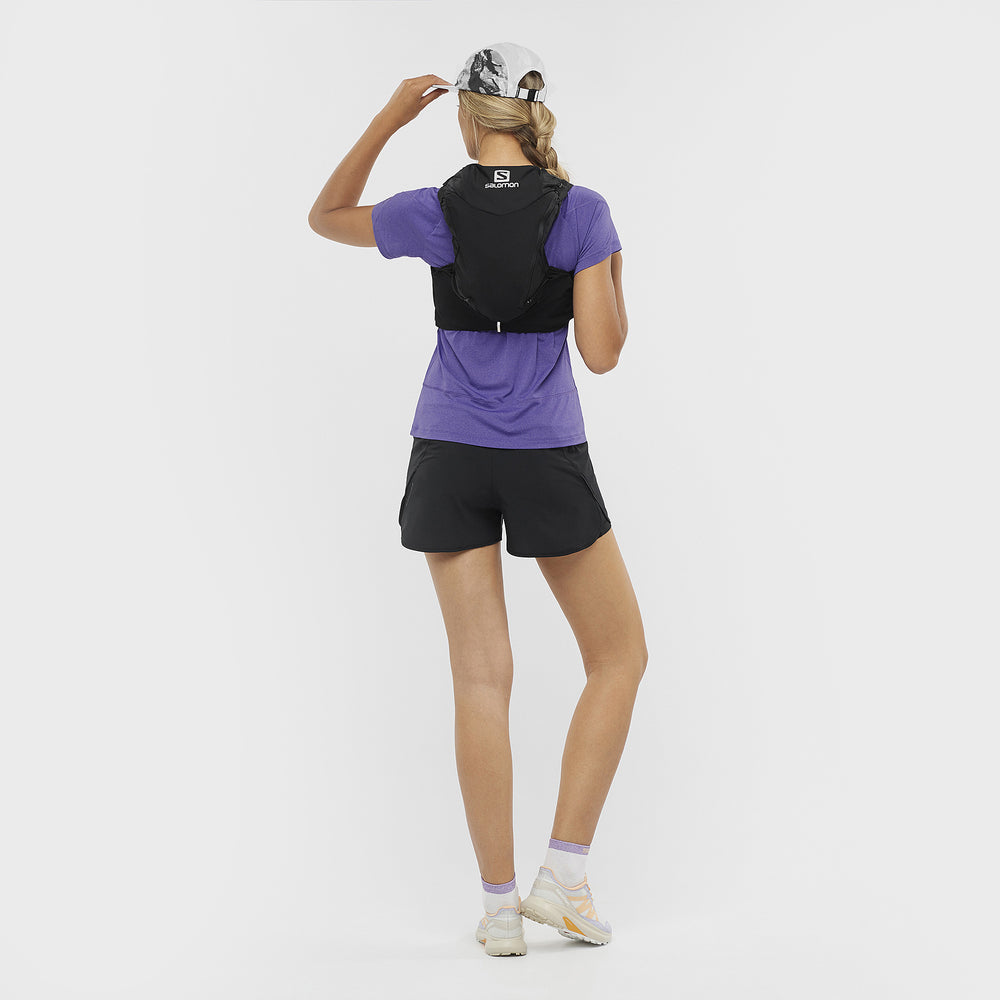 Purple Salomon Cross Run Women's Tops | DQUM86017