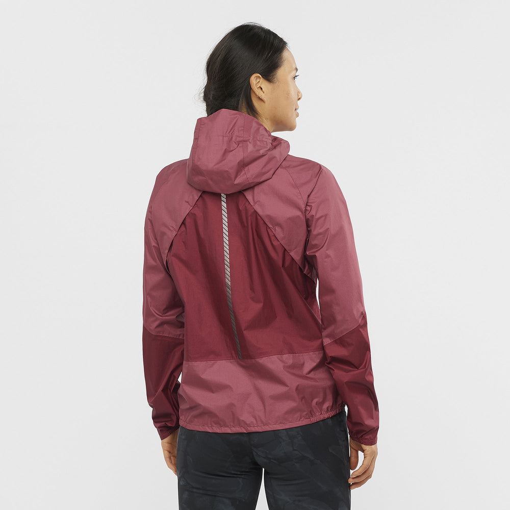 Red Apricot Dark Salomon Bonatti Women's Jackets | QRMY06842