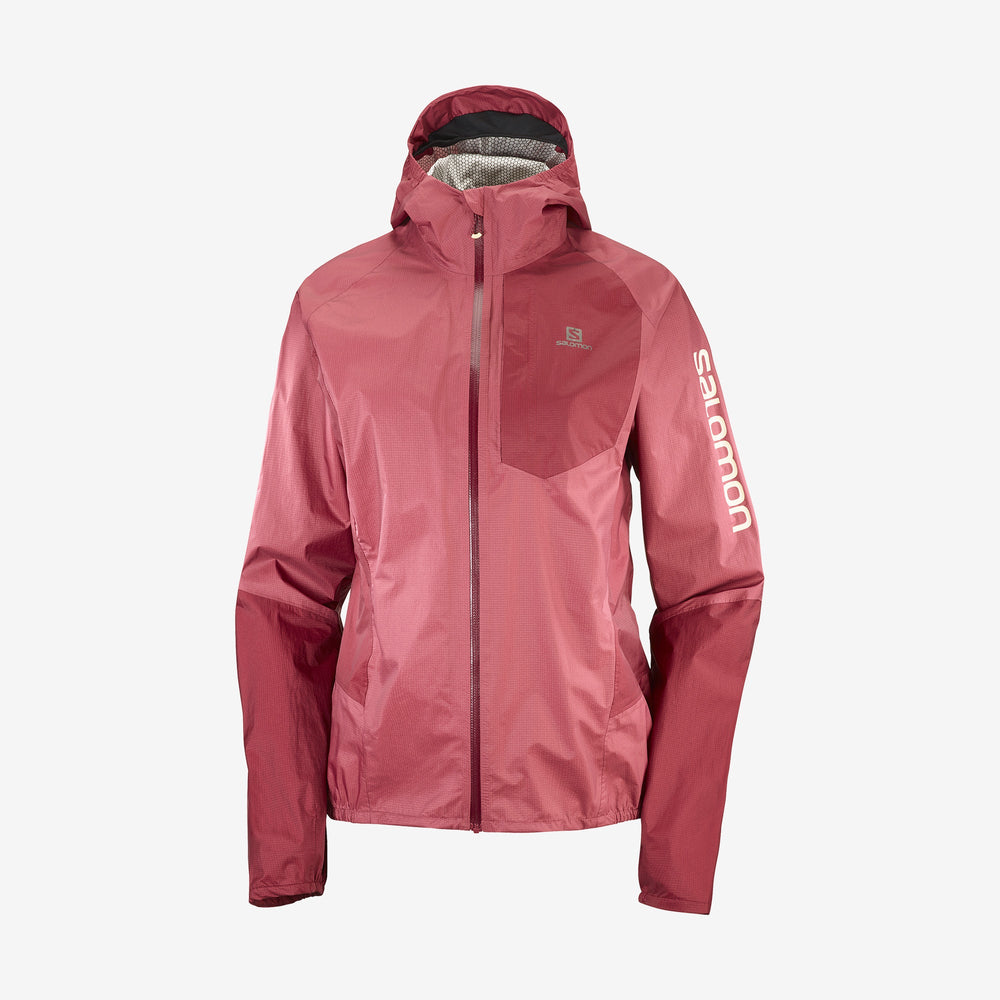 Red Apricot Dark Salomon Bonatti Women's Jackets | QRMY06842