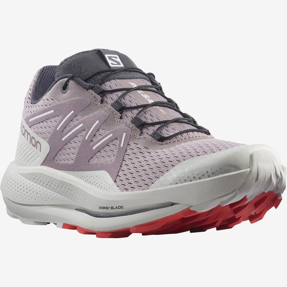 Red Salomon Pulsar Trail Women's Trail Running Shoes | YBGR26851