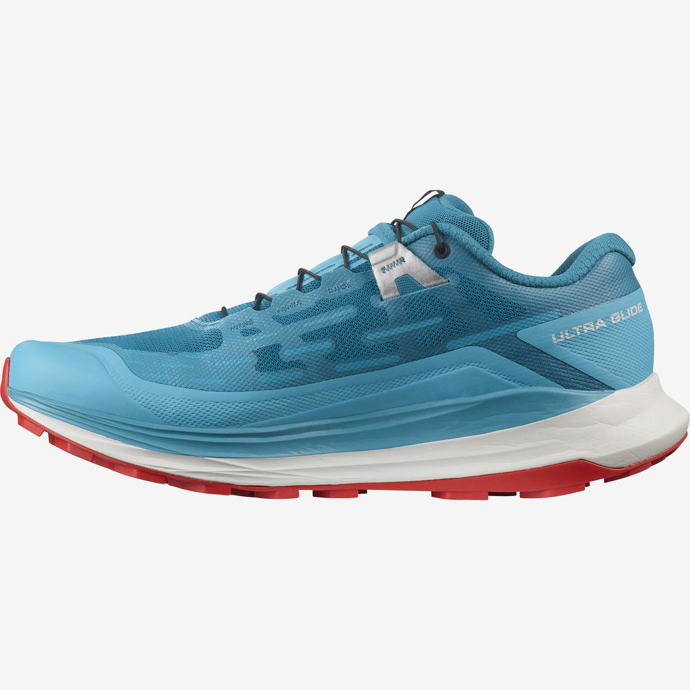 Turquoise Salomon Ultra Glide Men's Trail Running Shoes | ENWV72548