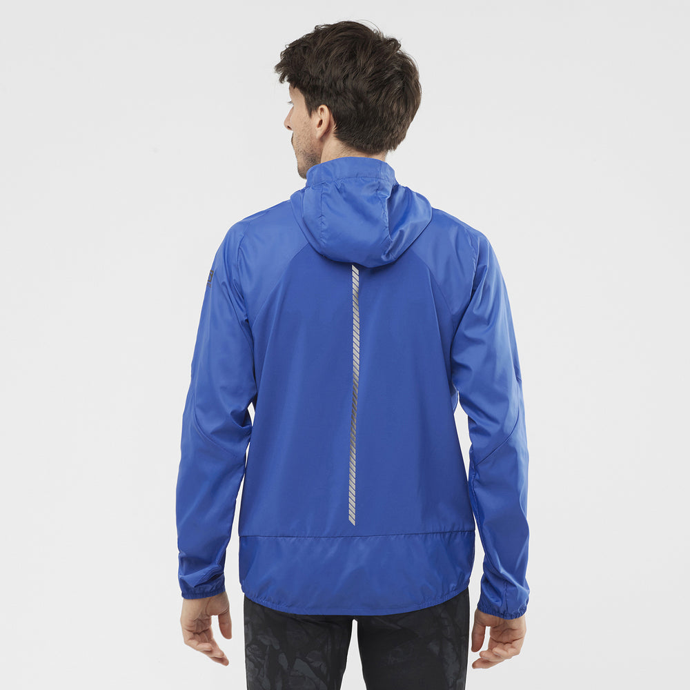 White Blue Salomon Bonatti Men's Jackets | EZGH98651