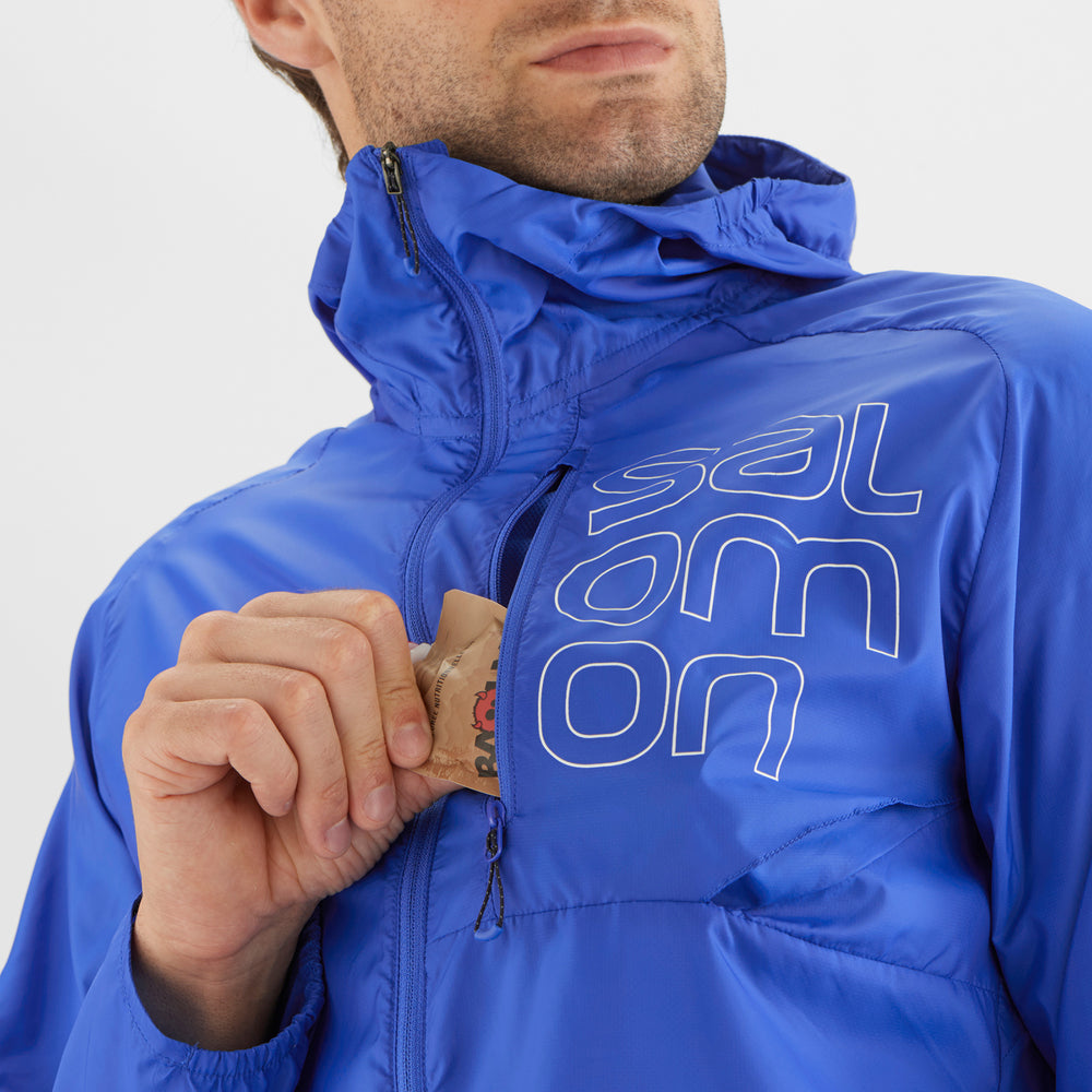 White Blue Salomon Bonatti Men's Jackets | EZGH98651