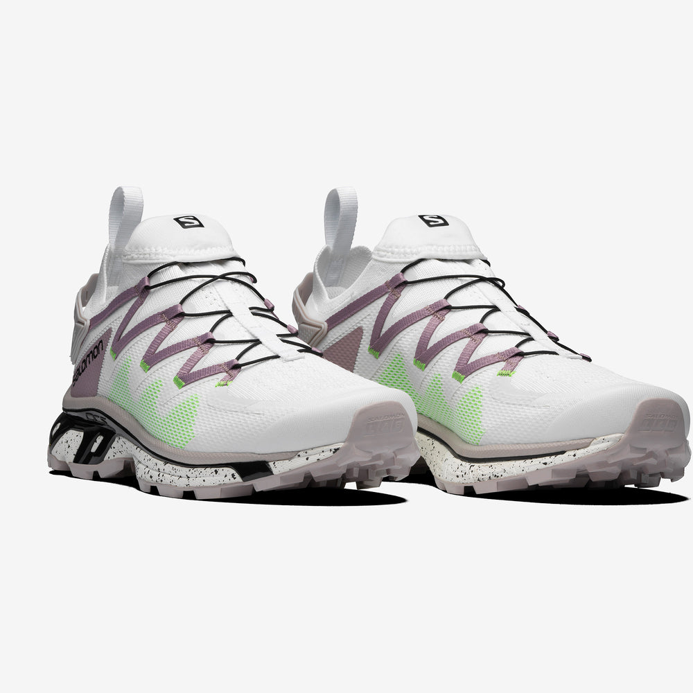 White / Green Salomon Xt-rush Men's Sneakers | WBUY01536