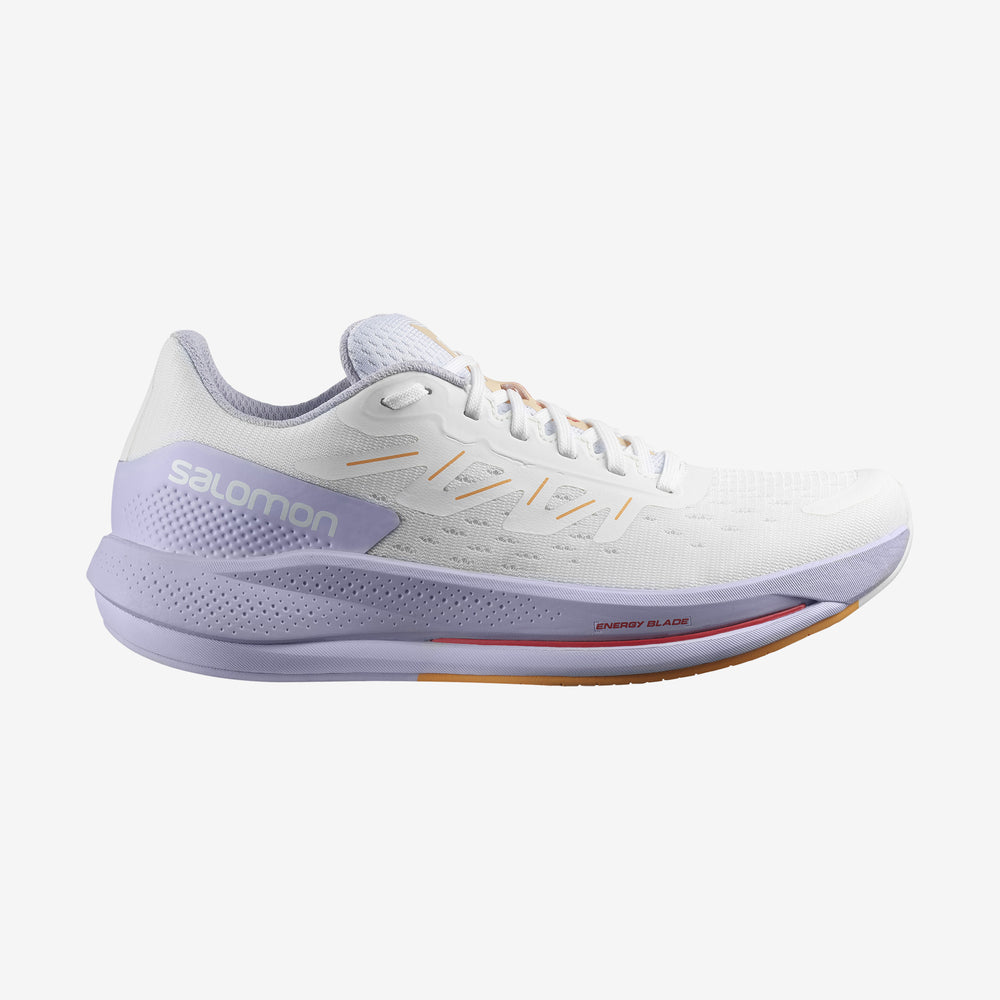 White Purple / Orange Salomon Spectur Women\'s Road Running Shoes | KTBD24081