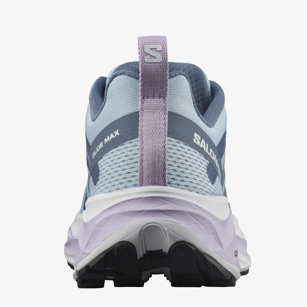 White Purple Salomon Glide Max Women's Road Running Shoes | MNWI59072