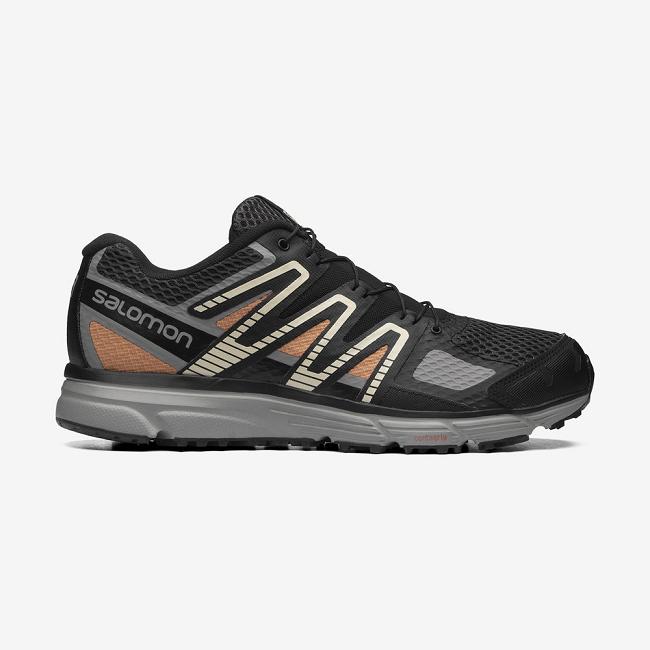 Black Orange Salomon X-mission 4 Men's Sneakers | MWPY74829