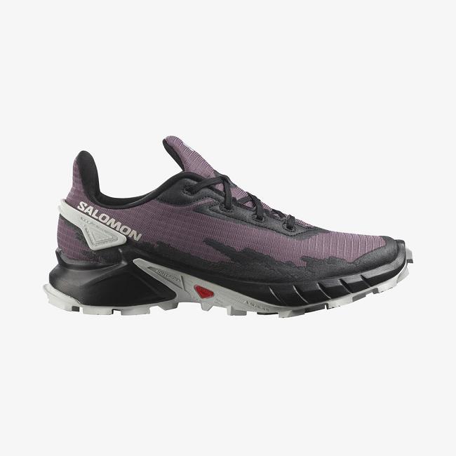 Black Salomon Alphacross Women's Trail Running Shoes | FJYC61350