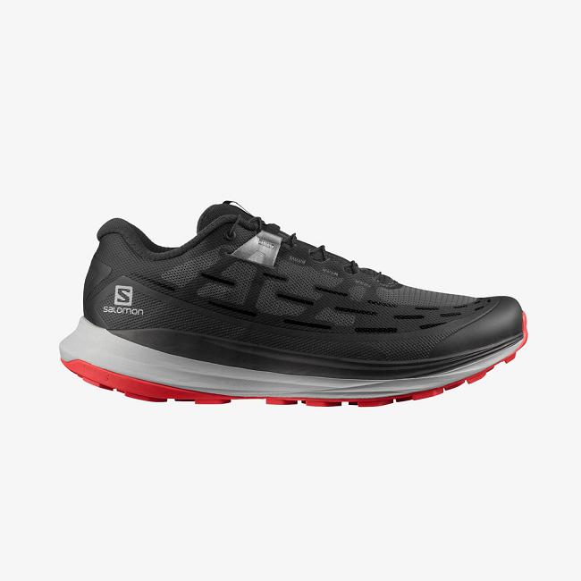 Black Salomon Ultra Glide Men's Trail Running Shoes | AZLF81450