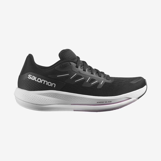 Black White Salomon Spectur Women's Road Running Shoes | MXFL02379