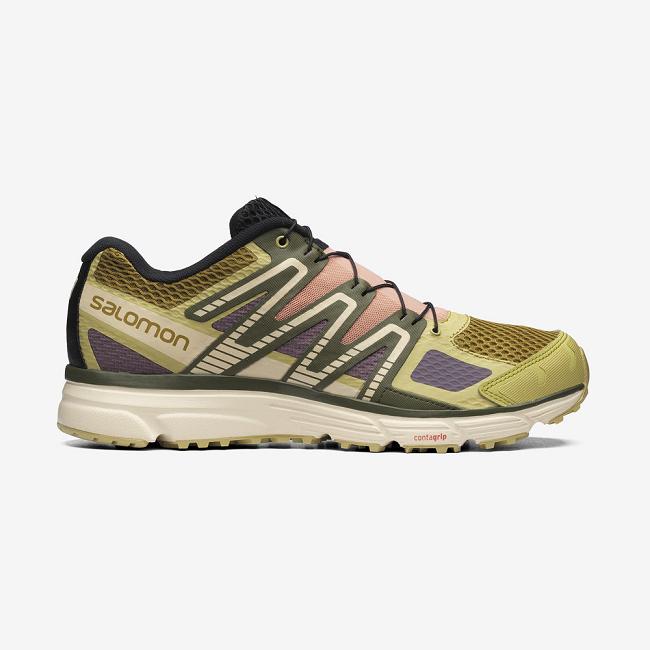 Green Salomon X-mission 4 Men's Sneakers | MYKG72139