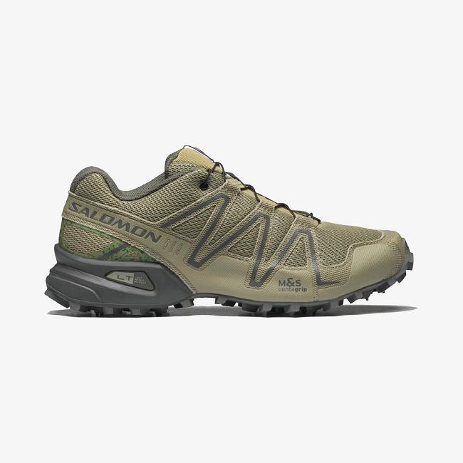 Grey Green Salomon Speedcross 3 Mindful Men's Sneakers | SLGJ57134