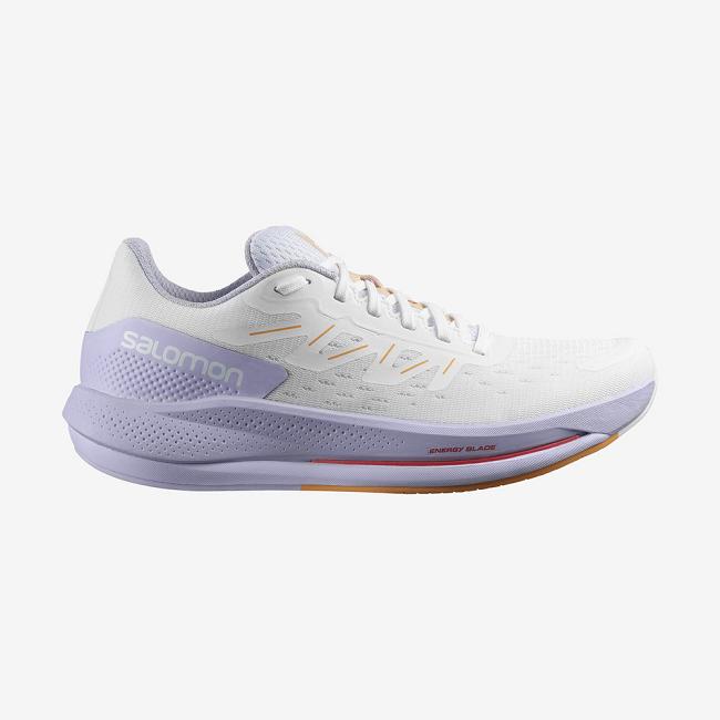 White Purple / Orange Salomon Spectur Women's Road Running Shoes | KTBD24081