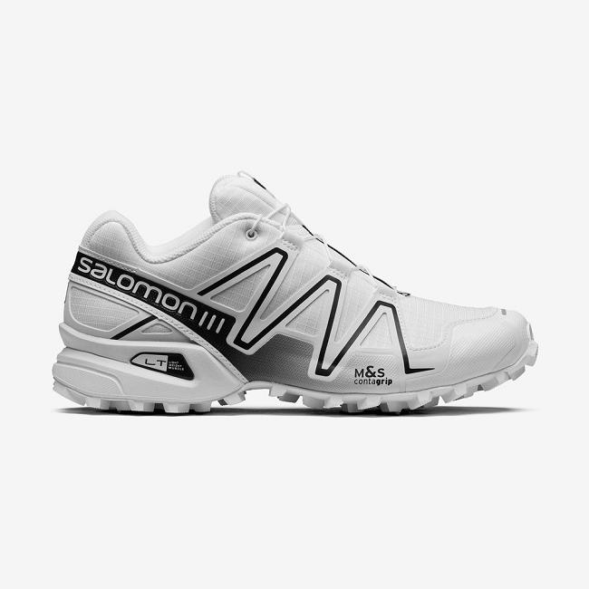 White Salomon Speedcross 3 Men's Sneakers | KJDC68193